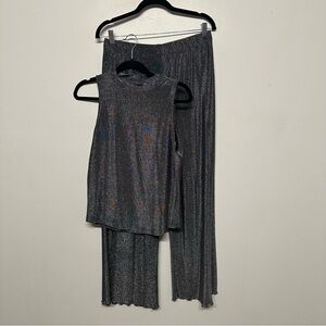 Wray Sabrina Pant and Metallic Tank Lounge Set XL